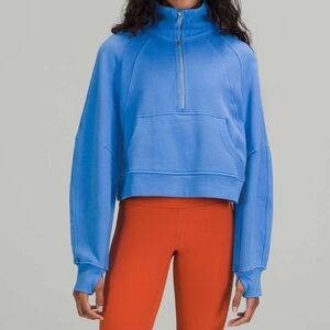 lululemon athletica Blue Half-Zip Sweatshirt